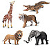 Развивающий набор фигурок Дикие животные (5 шт) от Obetty