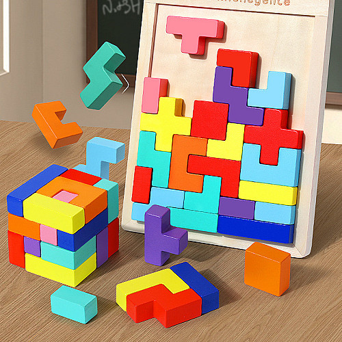 Развивающая деревянная головоломка Тетрис от Obetty
