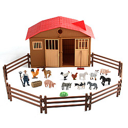 Игровой набор Домик фермы з животными от Obetty