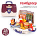 Розвиваючий ігровий набір продукти Гамбургер у валізі (28 шт) від Obetty
