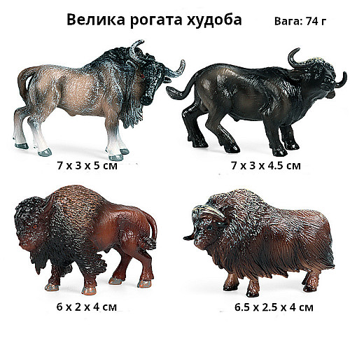 Розвиваючий набір фігурок Велика рогата худоба (4 шт) від Obetty