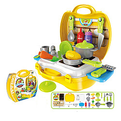 Розвиваючий ігровий набір Кухня у валізці (26 предметів) від Obetty