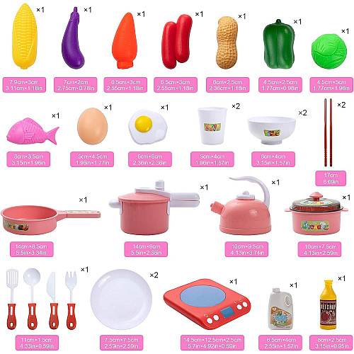 Ігровий набір Міні-кухня (36 предметів) від Obetty