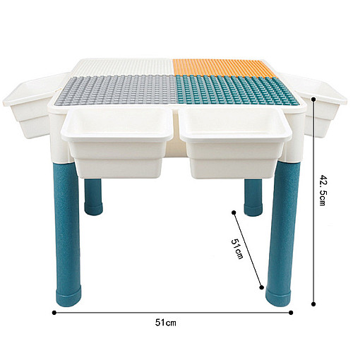 Багатофункціональний дитячий столик зі стільцем та конструктором (292 елементи) від Obetty