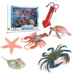 Развивающий набор фигурок Морские животные (6 шт) от Obetty