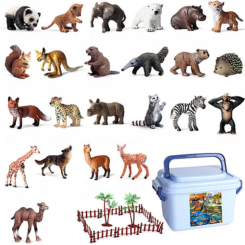 Развивающий набор фигурок Детеныши животных (23 шт) от Obetty