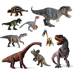 Набір великих фігурок динозаврів Юрський період (9 шт) від Obetty