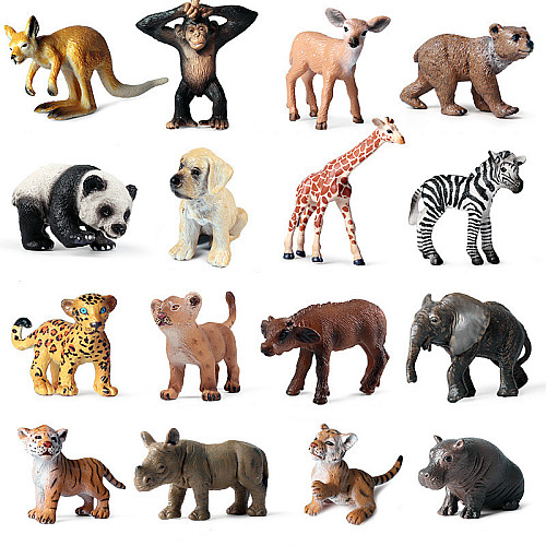 Набір міні-фігурок Дитинчата тварин (16 шт) від Obetty