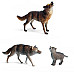 Розвиваючий набір міні-фігурок Сім'я вовків (3 шт) від Obetty