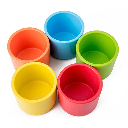 Набор для сортировки и счета Разноцветные чашечки от Obetty