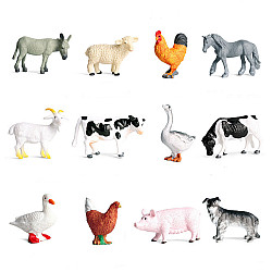 Развивающий набор фигурок Домашние птицы и животные (12 шт) от Obetty