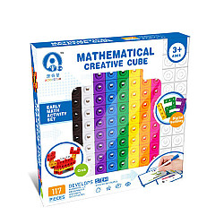 Математический конструктор Разноцветные кубики (117 шт) от Obetty