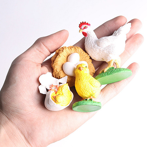 Развивающий набор фигурки Жизненный цикл курицы (4 шт) от Obetty