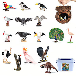 Развивающий набор фигурок Птицы (21 шт) от Obetty