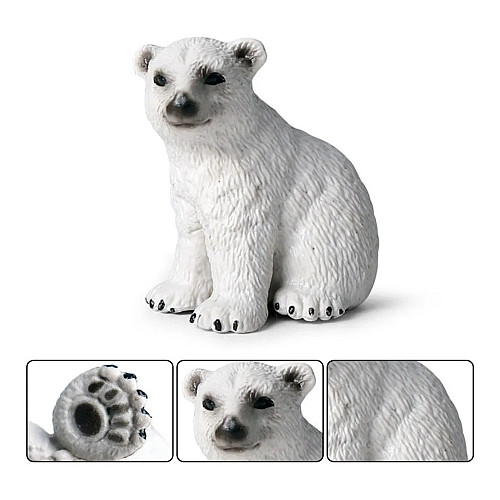 Развивающий набор фигурок Семья белых медведей (3 шт) от Obetty