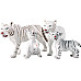 Розвиваючий набір фігурок Сім'я білих тигрів (4 шт) від Obetty