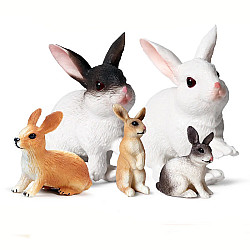 Розвиваючий набір фігурок Сім'я кроликів (5 шт) від Obetty
