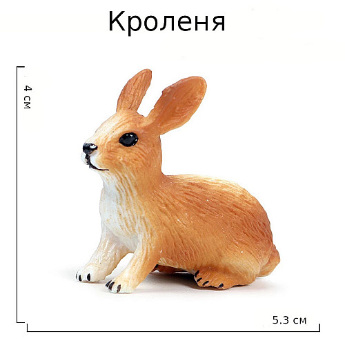 Развивающий набор фигурок Семья кроликов (5 шт) от Obetty