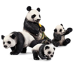 Развивающий набор фигурок Семья панд (4 шт) от Obetty