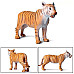 Развивающий набор фигурок Семья тигров (4 шт) от Obetty