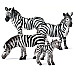 Развивающий набор фигурок Семья зебр (4 шт) от Obetty