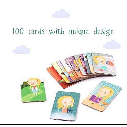 Набір Магнітні картки планер для дівчаток (100 карток) від OKID