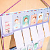 Развивающий набор доска-планер для девочек Распорядок дня (100 карточек) от OKID