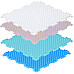 Тактильний масажний килимок Айсберг (6 елементів) від Ортодон