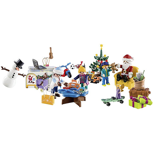 Адвент календар В гостях у Санти (89 предметів) від Playmobil