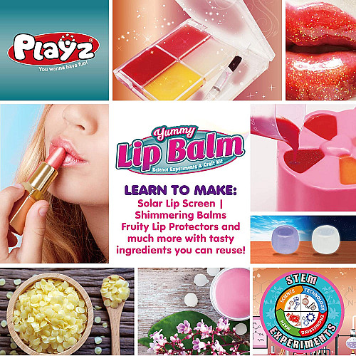 Науковий STEM набір Бальзам для губ, блиск і помада від Playz