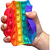 Развивающая тактильно-сенсорная игрушка антистресс Pop it Поп Ит радуга от Obetty