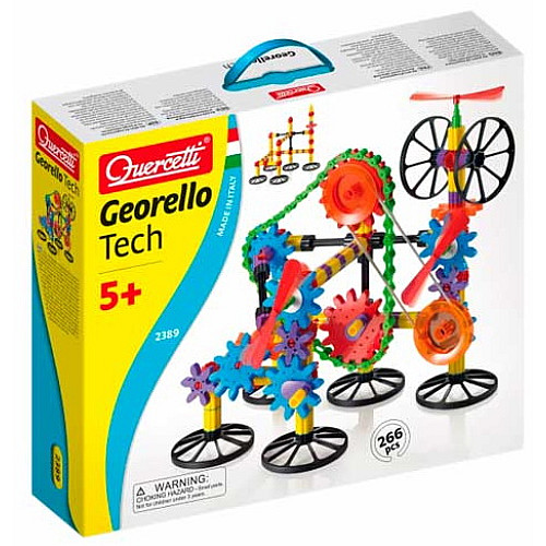 Розвиваючий конструктор Georello Tech 3D (266 деталей) від Quercetti