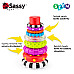 Развивающий STEM набор сортер Пирамидка кольца (9 шт) от Sassy