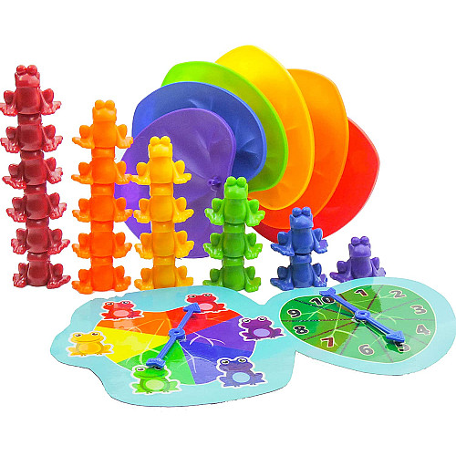 Счетный набор Разноцветные лягушки (60 шт) от Skoolzy