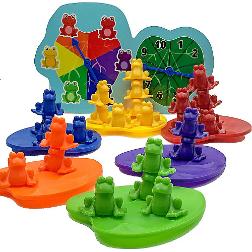 Счетный набор Разноцветные лягушки (60 шт) от Skoolzy