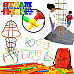 Строительный STEM набор Разноцветные трубочки (100 шт) от Skoolzy