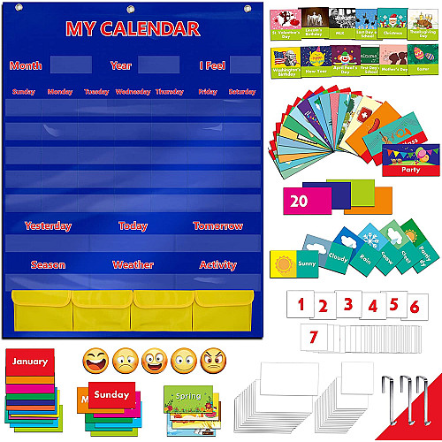 Навчальний набір планер Календар (148 карток) від SpriteGru
