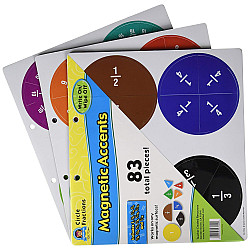 Математический набор Магнитные круги Дроби (83 шт) от Teacher Created Resources