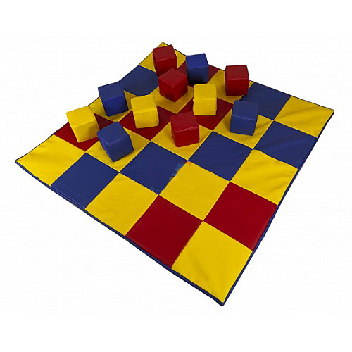 Развивающий игровой мат с кубиками