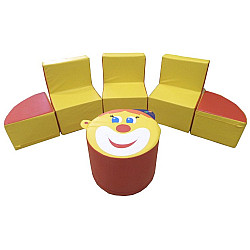 Игровой набор мягкой мебели Клоун (6 элементов)