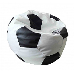 Кресло мешок бескаркасный Футбольный мяч черный