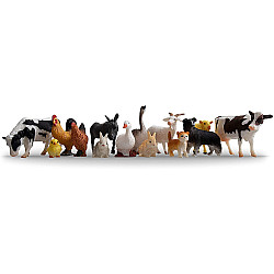 Розвиваючий набір міні фігурки Тварини на фермі (14 шт) від Toymany
