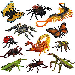 Развивающий набор фигурки Жуки и насекомые (12 шт) от Toymany