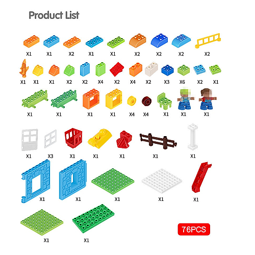 Логический строительный STEM набор Lego (76 шт)