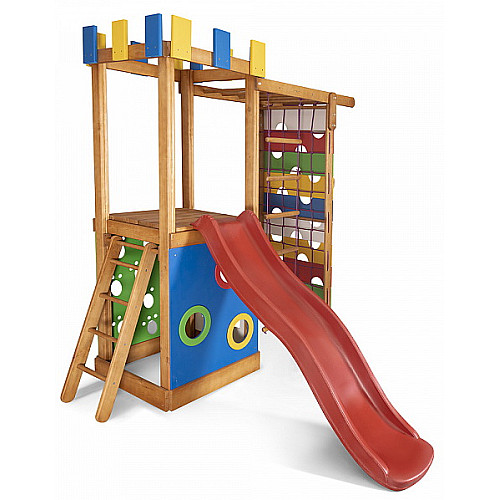 Детский игровой комплекс Babyland-15 с горкой и кольцами