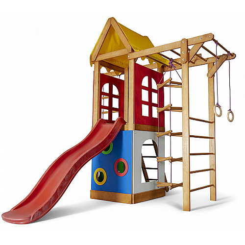 Детский игровой комплекс Babyland-22 домик с горкой