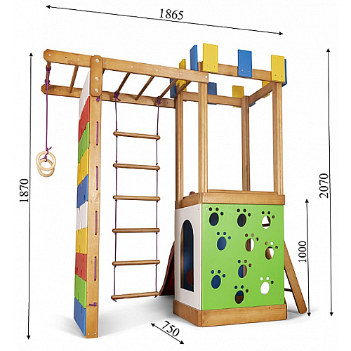 Дитячий ігровий комплекс Babyland-27 зі сходами