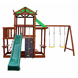 Детский игровой комплекс Babyland-9 с горкой и скалодромом