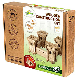 Развивающий набор деревянный конструктор Крепость (282 детали)