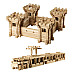 Развивающий набор деревянный конструктор Крепость (282 детали)